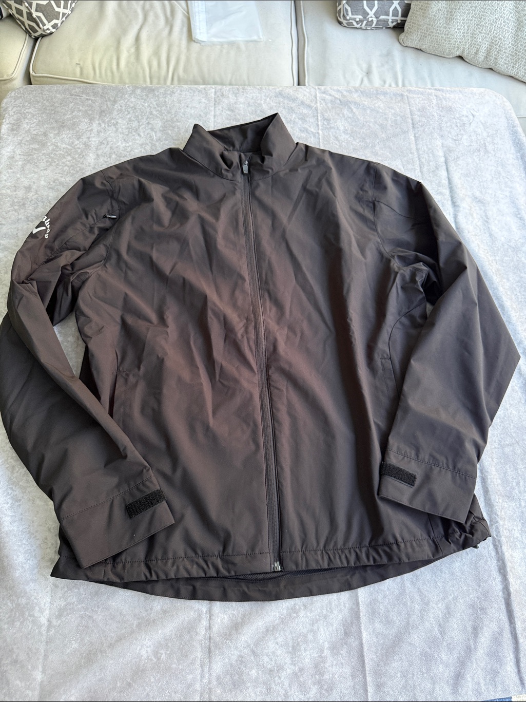 Callaway Mens S Weather Series Black Full-Zip Wind & Water Resistant Jacket — image 4 of 8
